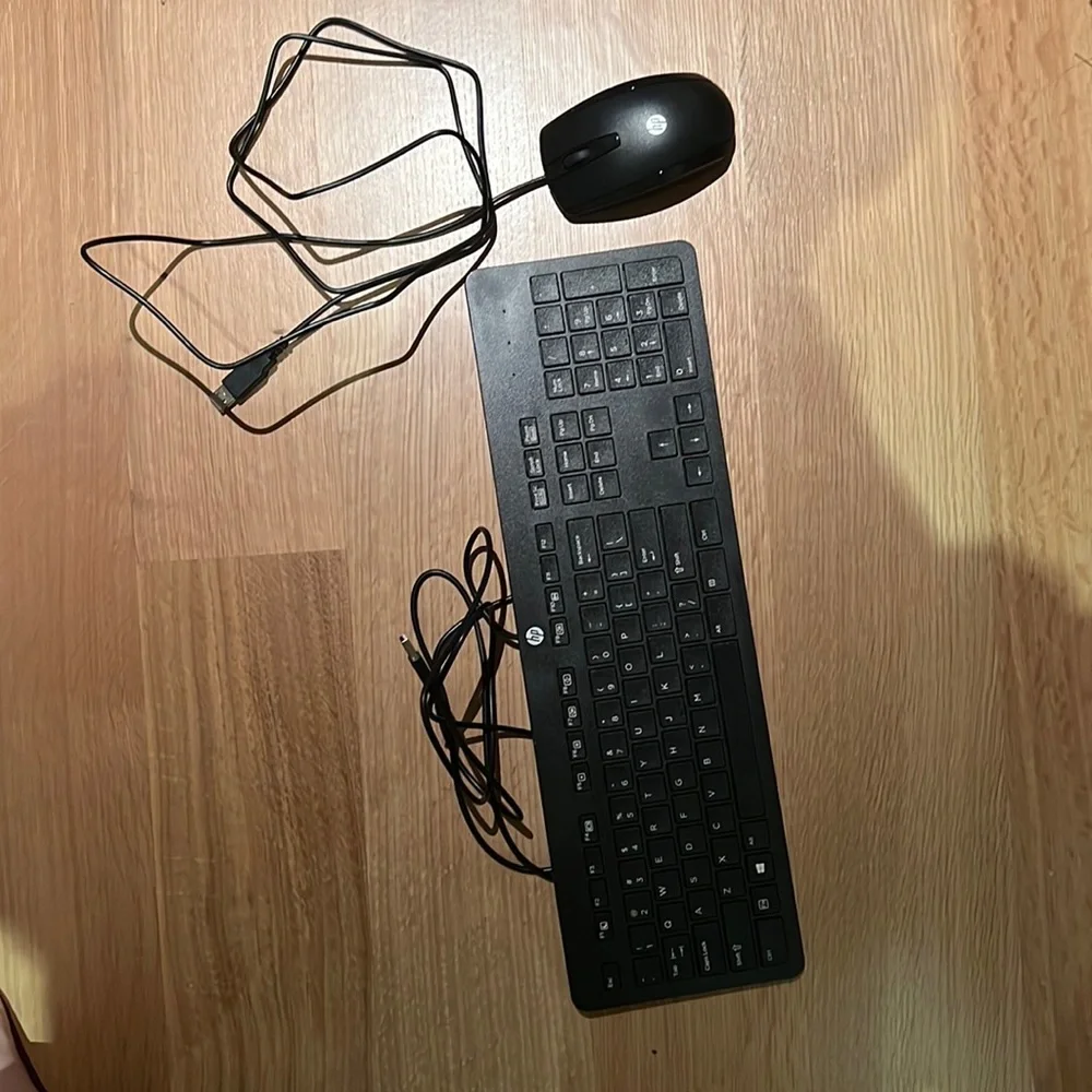 HP Wired Mouse and Keyboard